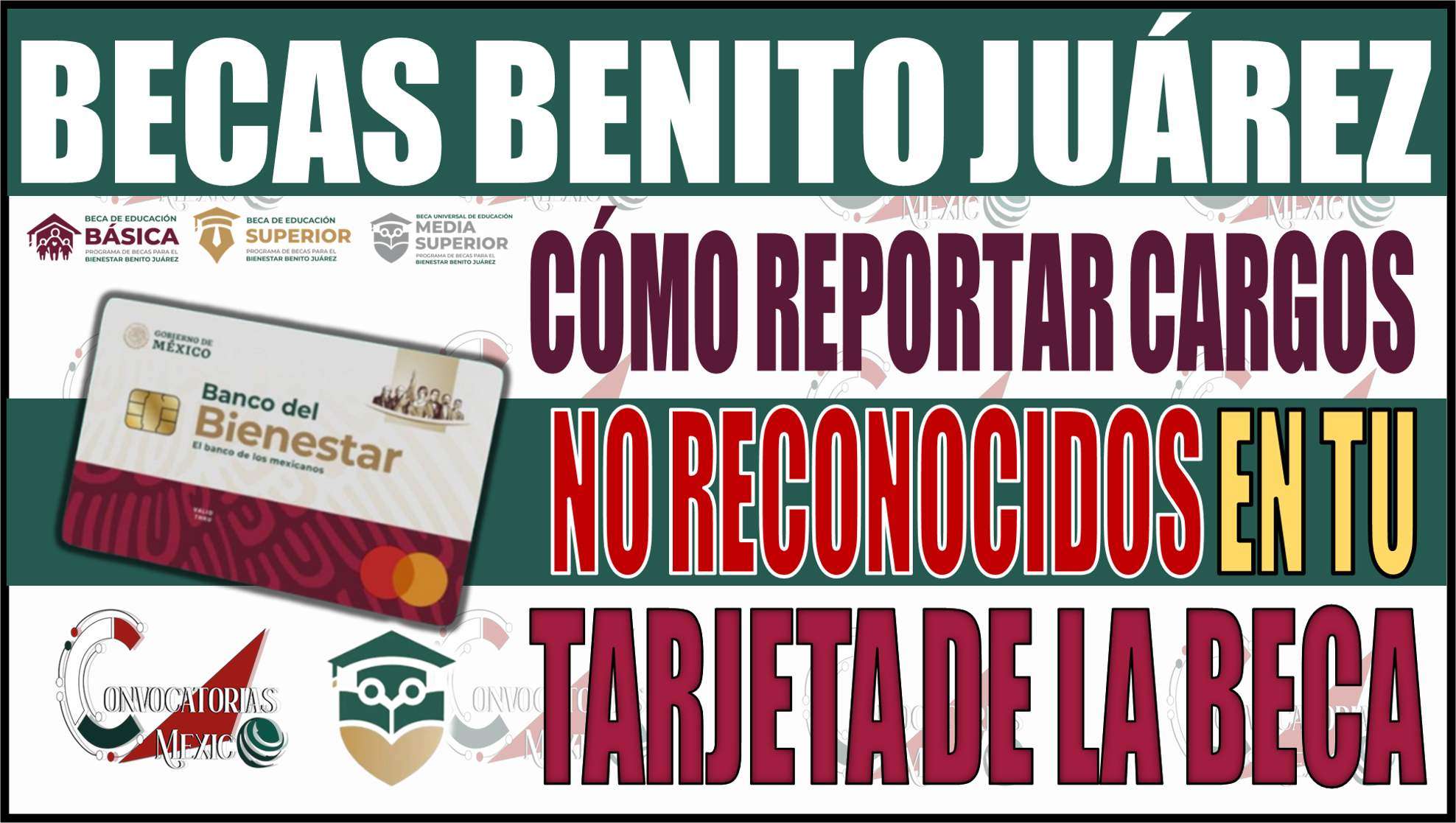 ¡Cuidado beneficiarios! Cómo reportar cargos no reconocidos en tu tarjeta de la Beca Benito Juárez 2024