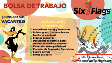 ¡EMPLEOS QUE NO TE PUEDES PERDER! SOLICITA Y VIVE LA EXPERIENCIA DE TRABAJAR EN “SIXFLAGS”