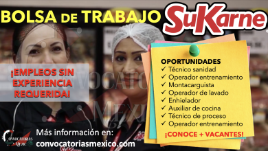 ¡ES TU OPORTUNIDAD! CONSULTA LA BOLSA DE TRABAJO DE “SuKarne” Y ÚNETE GRAN EQUIPO ¡EMPLEOS SIN EXPERIENCIA REQUERIDA!