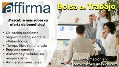 ¡Entérate de nuevas oportunidades! Consulta la bolsa de trabajo de “Affirma” y súmate al mejor equipo del sector