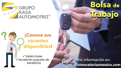 ¡Es tu oportunidad! Consulta la bolsa de trabajo de “Grupo Kasa Automotriz” y súmate a increíble equipo de profesionales ¡Consigue empleo!