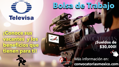 ¡Forma parte del equipo de “Televisa”! Conoce sus múltiples oportunidades de trabajo, disponibles para ti ¡Sueldos de $30,000!