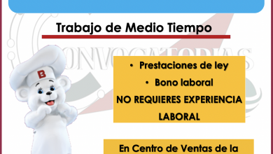 ¡GRUPO BIMBO te invita a ser parte de su equipo! Sé Promotora de Autoservicios de medio tiempo, NO REQUIERES EXPERIENCIA LABORAL