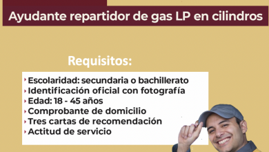 ¡Gas Bienestar te invita a trabajar con ellos! como Ayudante repartidor de gas LP en cilindros