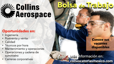 ¡Haz carrera con ellos! Consulta la bolsa de empleo de “Collins Aerospace” y se parte de un increíble equipo
