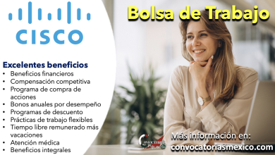 ¡Increíbles beneficios! Consulta la bolsa de trabajo de “CISCO” y descubre múltiples oportunidades de empleo
