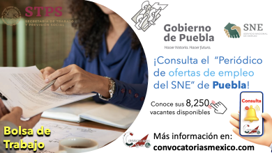 ¡Inicia el mes con empleo! ¡Consulta las 8,250 vacantes disponibles que el “Periódico Ofertas de Empleo del SNE de Puebla”, tiene solo para ti! ¡Sueldos hasta de $14,000!