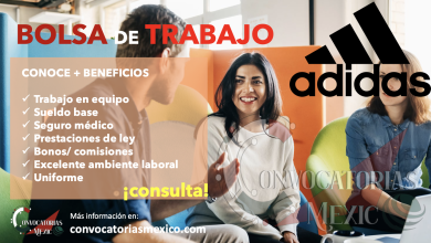 ¡NO BUSQUES MÁS! ENCUENTRA OPORTUNIDADES EN LA BOLSA DE TRABAJO DE "ADIDAS"