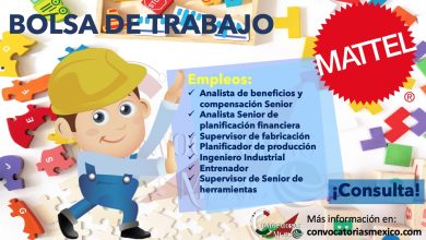 ¡NO PIERDAS LA OPORTUNIDAD DE TRABAJAR EN “MATTEL LATAM”! CONSULTA SU BOLSA DE EMPLEO Y ÚNETE A SU EQUIPO