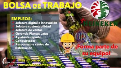 ¡NO TE PIERDAS ESTA OPORTUNIDAD! CONOCE LAS VACANTES DISPONIBLES DE “HEINEKEN”