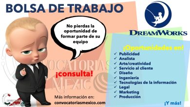 ¡NO TE PIERDAS LAS OPORTUNIDADES QUE OFRECE DREAMWORKS! CONOCE SUS OFERTAS Y CONSIGUE EL EMPLEO DE TUS SUEÑOS