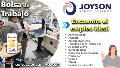 ¡No dejes pasar esta oportunidad! Trabaja en “Joyson” y crea una nueva experiencia