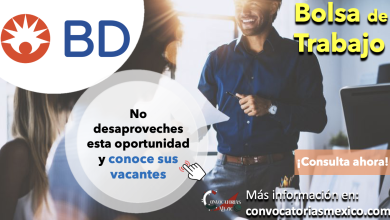 ¡No desaproveches estas oportunidades! Consulta la bolsa de trabajo de “BD” y consigue empleo ahora