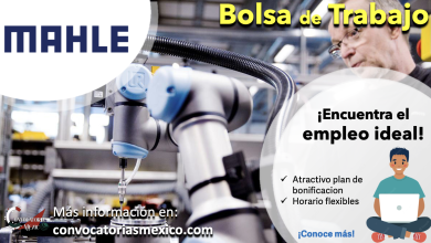 ¡No pierdas el tiempo y presenta tu solicitud de empleo! Consigue una oportunidad en “MAHLE” y súmate a su excelente equipo
