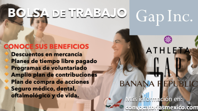 ¡OFERTAS QUE NO TE PUEDES PERDER! CONSULTA LA BOLSA DE TRABAJO DE “GAP INC.”