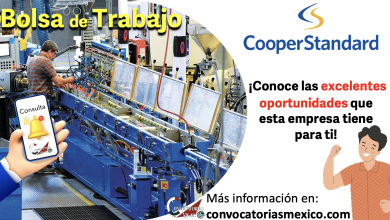 ¡Obtén mayores oportunidades! Conoce la bolsa de trabajo de “Cooper Standard” y postúlate a una de sus vacantes disponibles