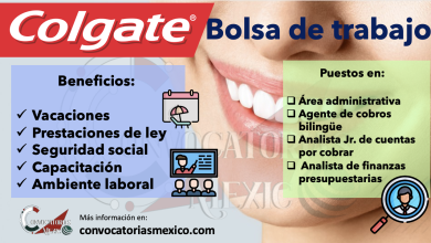 ¡QUE ESPERAS! CONOCE LA BOLSA DE TRABAJO DE “COLGATE”