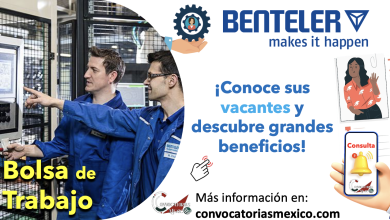 ¡Que esperas para mejorar tu futuro! Consultas las vacantes disponibles que “BENTELER” tiene para ti