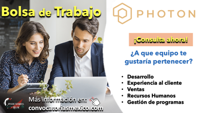 ¡Sé el primero! Conoce la bolsa de trabajo de “Photon” y descubre sus diferentes áreas de oportunidad