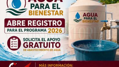 ¡Si necesitas abastecimiento de agua! Disponible el registro al Programa Agua para el Bienestar