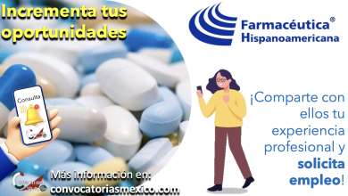 ¡Solicita empleo! Comparte tu experiencia profesional con “Farmacéutica Hispanoamericana” y consigue una oportunidad