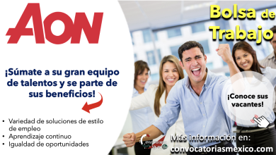 ¡Súmate a su equipo! Consulta la bolsa de trabajo de “Aon” y postúlate a una de sus múltiples vacantes disponibles