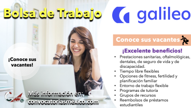 ¡Súmate al equipo de “Galileo”! Conoce su bolsa de trabajo y descubre la mejor oferta de beneficios de esta gran empresa