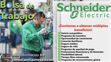 ¡Trabaja con los mejores! Consulta la bolsa de trabajo de “Schneider” y obtén los mejores beneficios