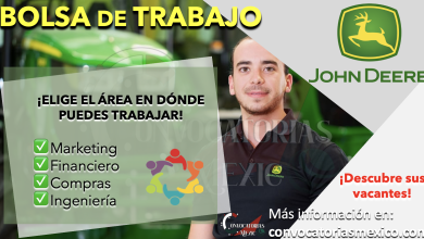 ¡VACANTES DISPONIBLES! CONSULTA LA BOLSA DE TRABAJO DE JOHN DEERE Y APROVECHA SUS MÚLTIPLES OPORTUNIDADES