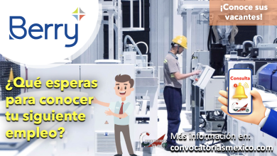 ¡Vacantes disponibles en Berry Global, Inc.! Conoce más, consultando su bolsa de trabajo