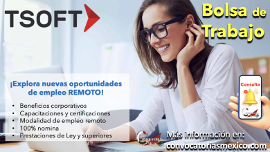 ¡Vacantes disponibles! ¡Consulta la bolsa de trabajo de “Tsoft” y trabaja desde casa!