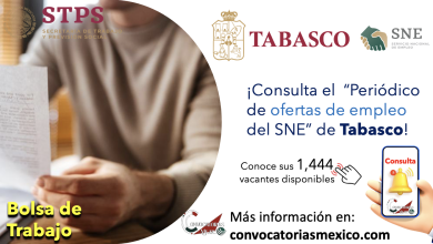 ¡Ya es Mayo! Consulta ahora el “Periódico de Ofertas de Empleo de Tabasco” y conoce sus 1,444 vacantes disponibles ¡Sueldos hasta de 10,000 pesos!