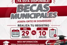 ¡Ya esta disponible! Convocatoria Becas Municipales Josefa Ortiz de Domínguez: Realiza tu registro del 29 de junio al 10 de julio
