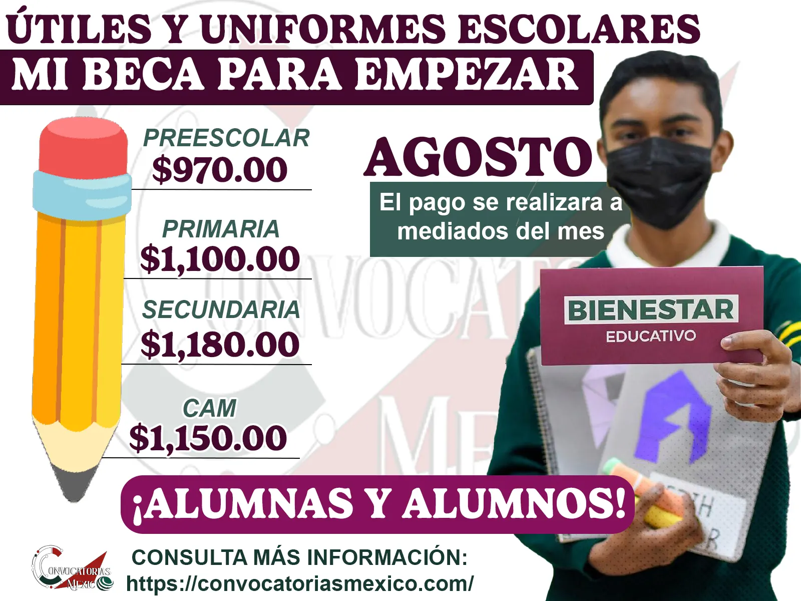 ¡Ya están listos los pagos de Útiles y Uniformes Escolares!: Mi Beca para Empezar 2025