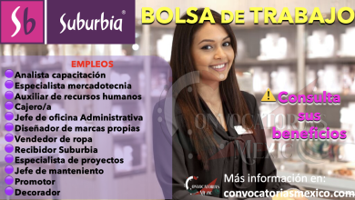 ¿AÚN NO ENCUENTRAS EMPLEO? DESCUBRE LAS OPORTUNIDADES QUE OFRECE “SUBURBIA” EN SU BOLSA DE TRABAJO
