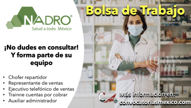 ¿Aún no encuentras empleo? Consulta la bolsa de trabajo de “NADRO” y postúlate a una de sus vacantes disponibles