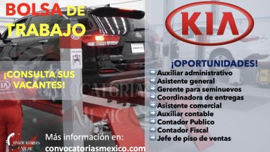 ¿BUSCAS EMPLEO? CONOCE LA BOLSA DE TRABAJO DE “KIA” Y CONSIGUE UNA OPORTUNIDAD