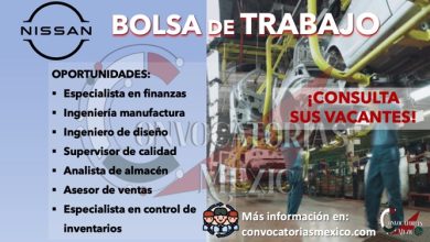 ¿BUSCAS EMPLEO? CONSULTA LA BOLSA DE TRABAJO DE "NISSAN" Y OBTÉN UNA OPORTUNIDAD