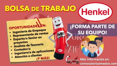 ¿BUSCAS EMPLEO? ENCUENTRA OPORTUNIDADES EN LA BOLSA DE TRABAJO DE “HENKEL”