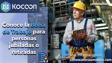 ¿ERES JUBILADO O RETIRADO Y AÚN QUIERES TRABAJAR POR TIEMPOS PREDEFINIDOS? ¡REGÍSTRATE EN LA BOLSA DE TRABAJO DE “KOCOON EXPERT” Y COMPARTE TU EXPERIENCIA LABORAL!