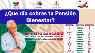 ¿Que dia cobras Pension Bienestar Sept