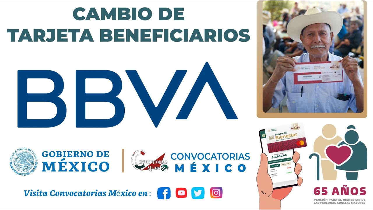 🔔Pensionados Bienestar🚨¡IMPORTANTE! Cambio de tarjeta para pensionados de adultos mayores EN ABRIL