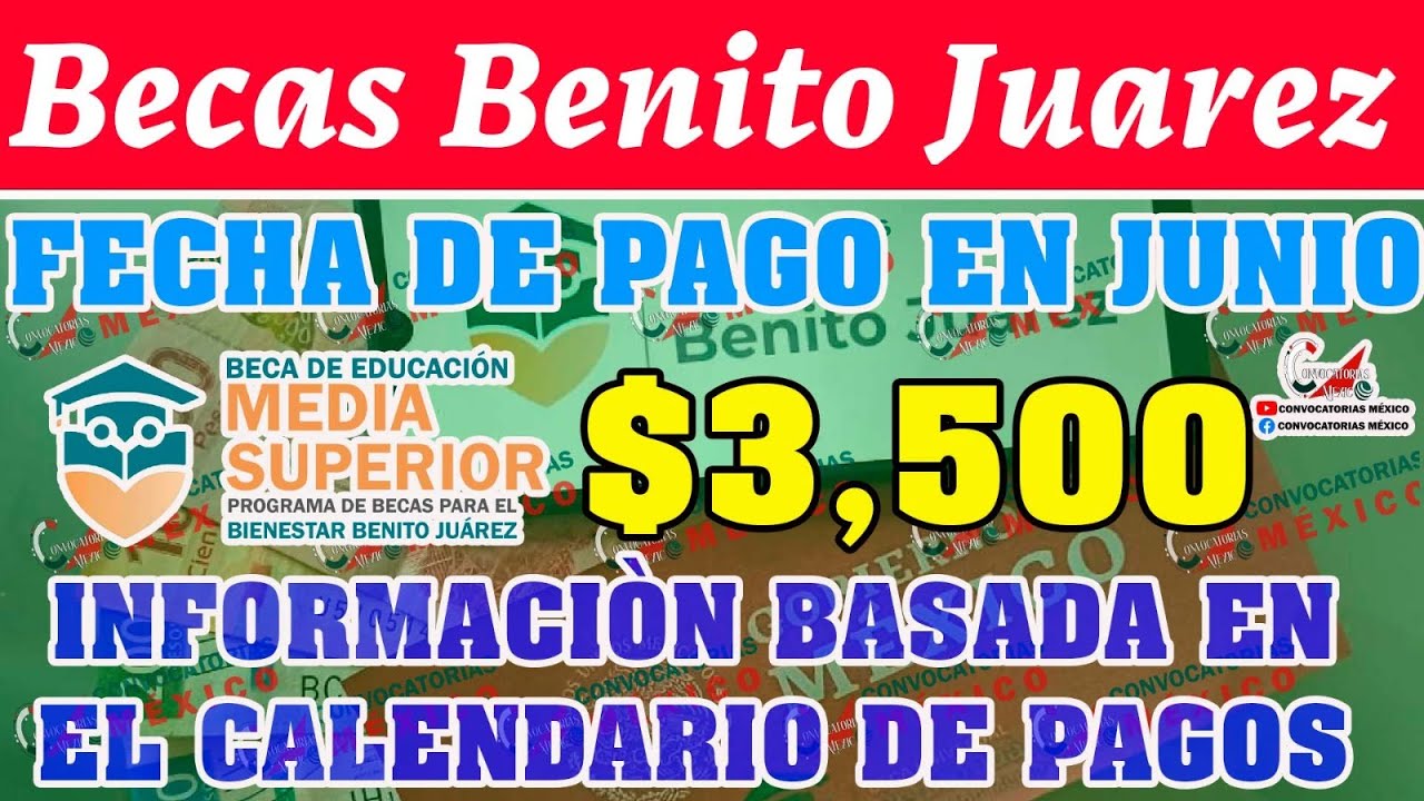🔴 ATENCIÓN ESTUDIANTES 🔴 Beca Benito Juárez de Educación Básica pago DOBLE en el mes de JUNIO
