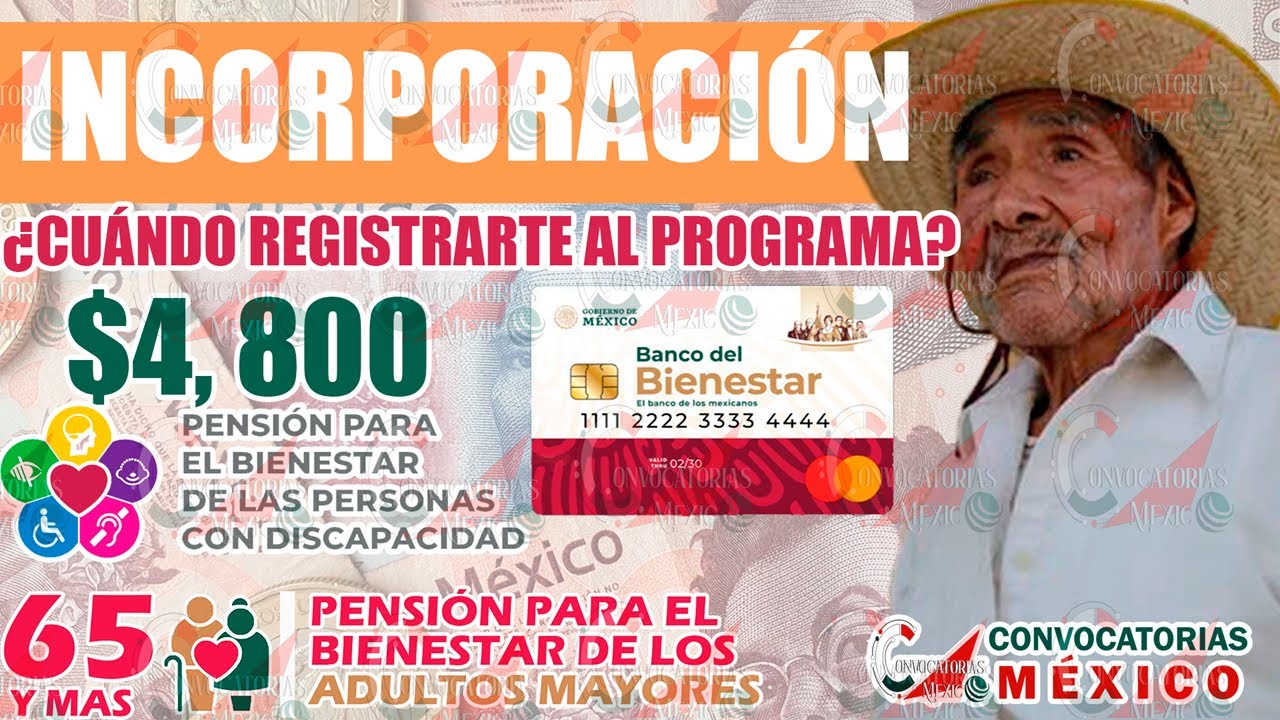 🔴 Adultos Mayores 2023 ✅ FECHAS para INCORPORACIÓN ➡️ ¡Regístrate a la Pensión para el Bienestar!