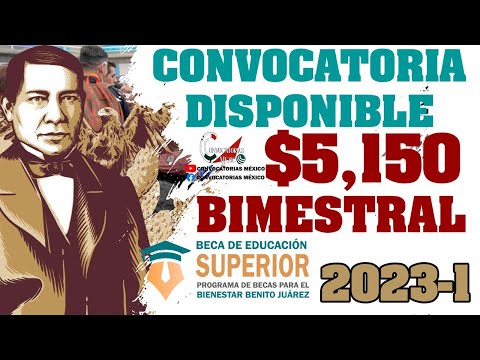 🔴 ¡YA DISPONIBLE! 🚨 Convocatoria beca Jóvenes Escribiendo el Futuro 2023-1 Becas Benito Juárez 2023