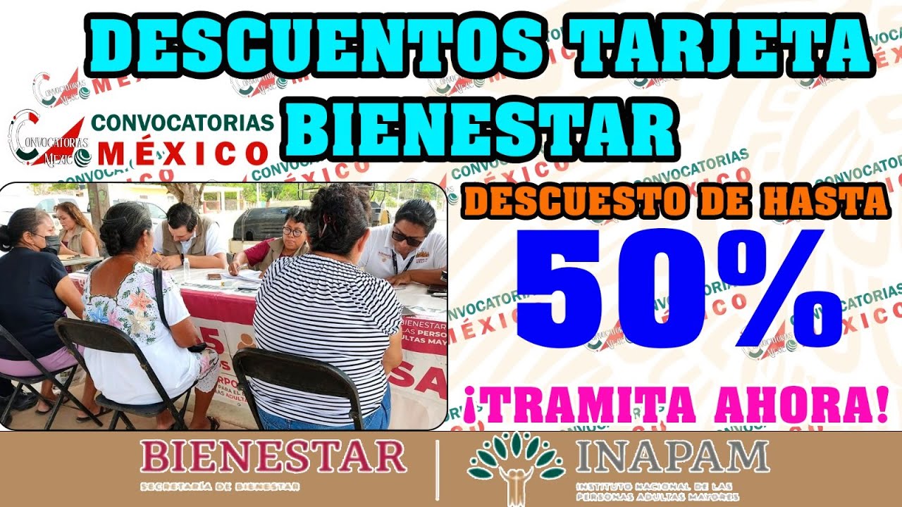 🔴Importante ¡DESCUENTOS TARJETA INAPAM! 🔴Toma Nota Adulto Mayor 🧓👵