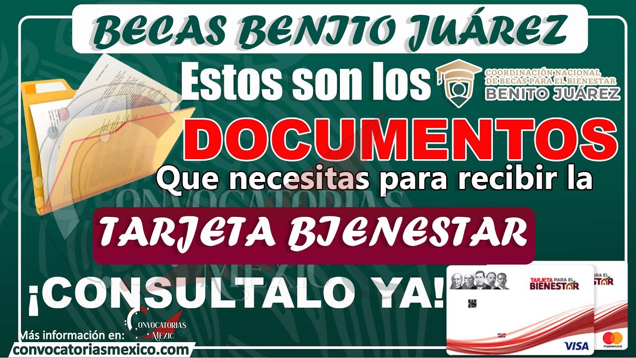 😱 Becas Benito Juárez 🔴 Esta DOCUMENTACIÓN ✅ debes PRESENTAR para recibir la TARJETA del Bienestar