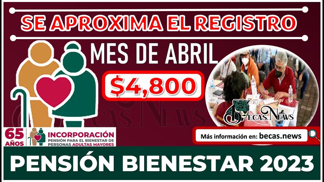 😱🤑 INCORPORACIÓN en ABRIL ✅➡️ AL programa de la Pensión del Bienestar para Adultos Mayores
