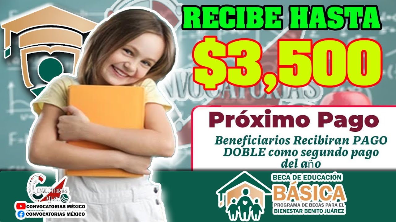 🚨 Becas Benito Juárez ➡️ FECHA en la que Comenzarán los PAGOS DOBLES a Nivel Básico PRIMARIA