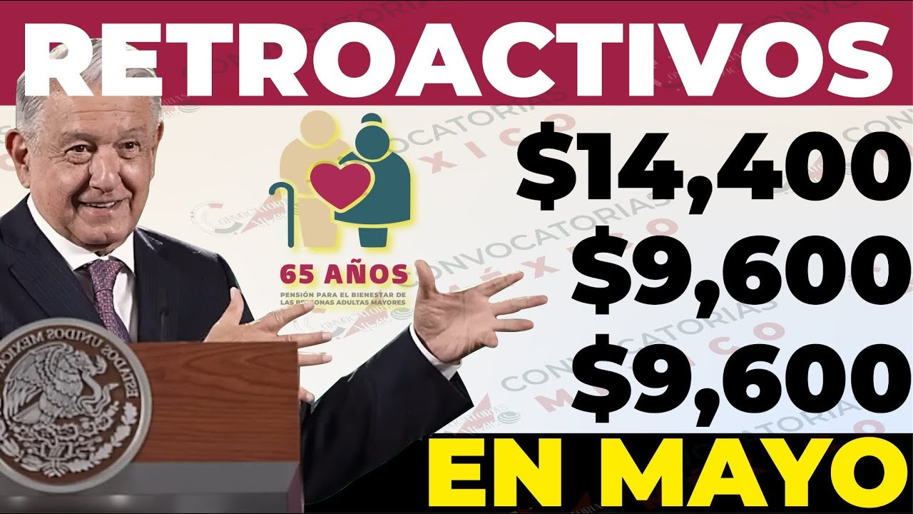 PAGOS RETROACTIVOS Pensión ¡DÍA DE DEPÓSITO! Calendario MAYO-JUNIO por Apellido ADULTOS MAYORES